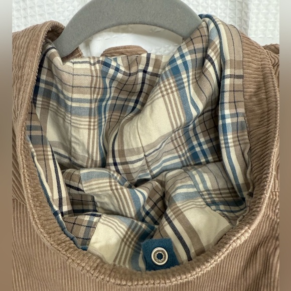 Janie and Jack Beige corduroy jacket with hoodie - Picture 10 of 10